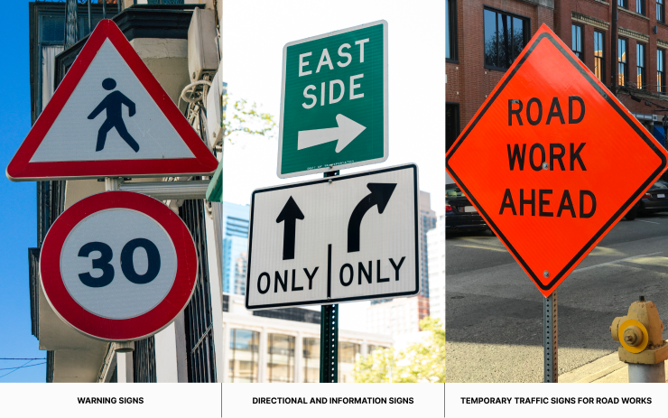 Types of Road Traffic Signage Used on Singapore Roads